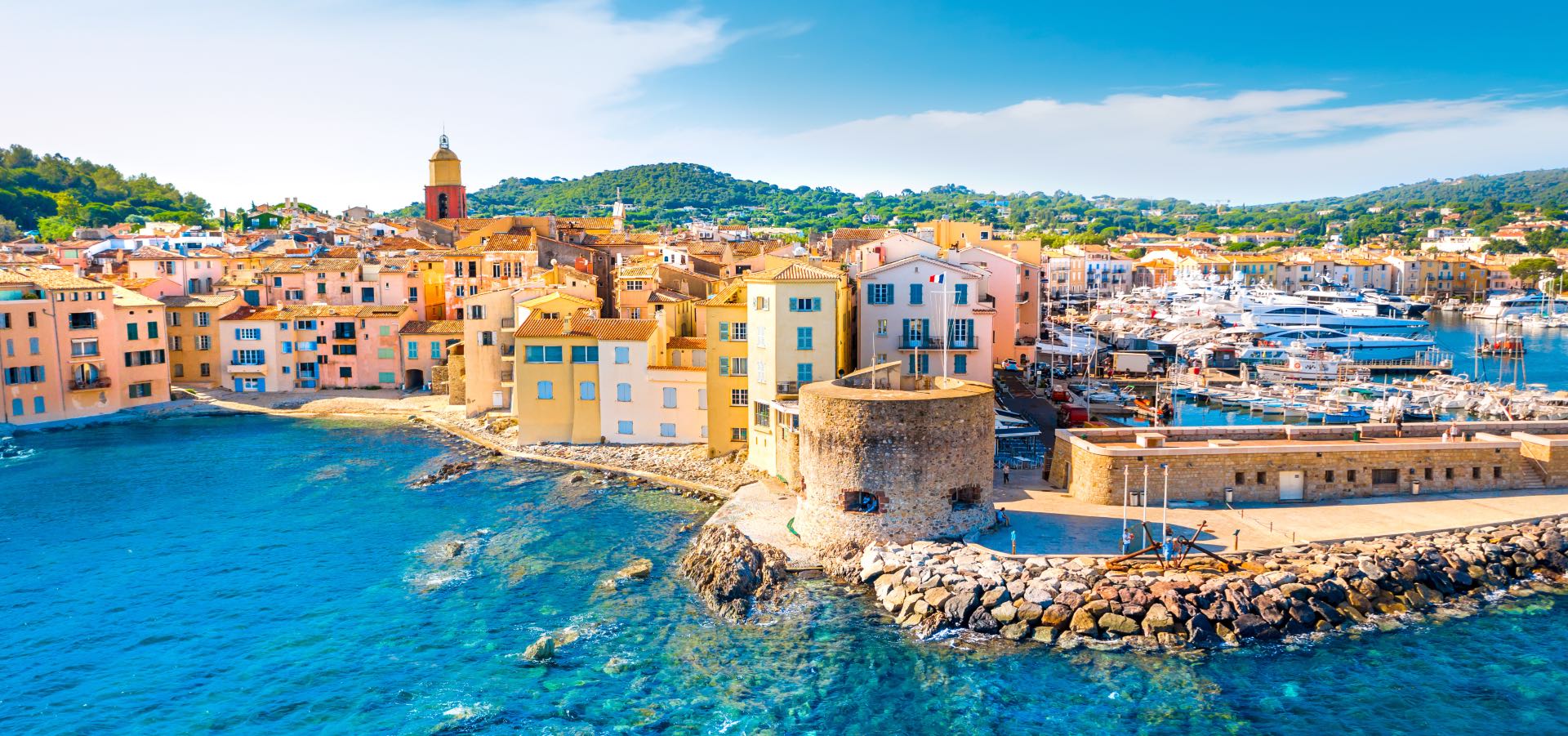 Saint-Tropez seen from the air